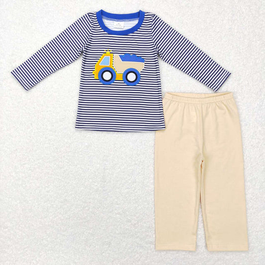 Baby Boys Lorry Construction Shirt Pants Clothes Sets