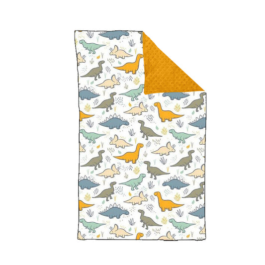 Baby Boys Dinosaur Minky Blankets preorder(moq 5)