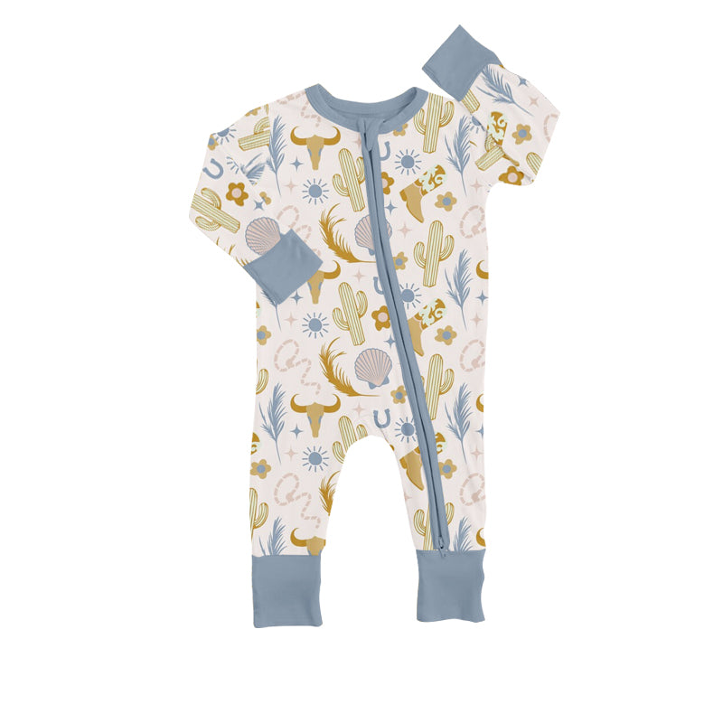 Baby Kids Cow Cactus Long Sleeve Rompers preorder(moq 5)