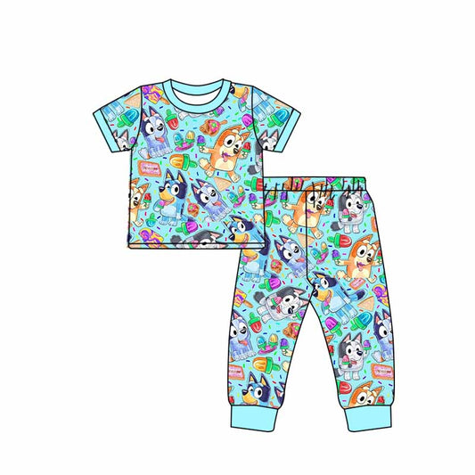 Baby Boys Cartoon Dog Top Pants Pajamas Clothes Sets preorder(moq 5)