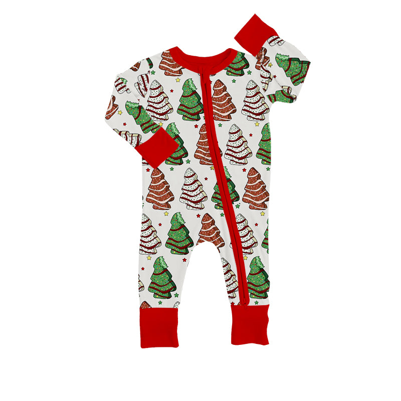 Baby Girls Long Sleeve Christmas Cake Rompers preorder(moq 5)