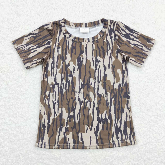 Baby Boys Camo Branches Short Sleeve Tee Shirts Tops Rompers Brother Designs