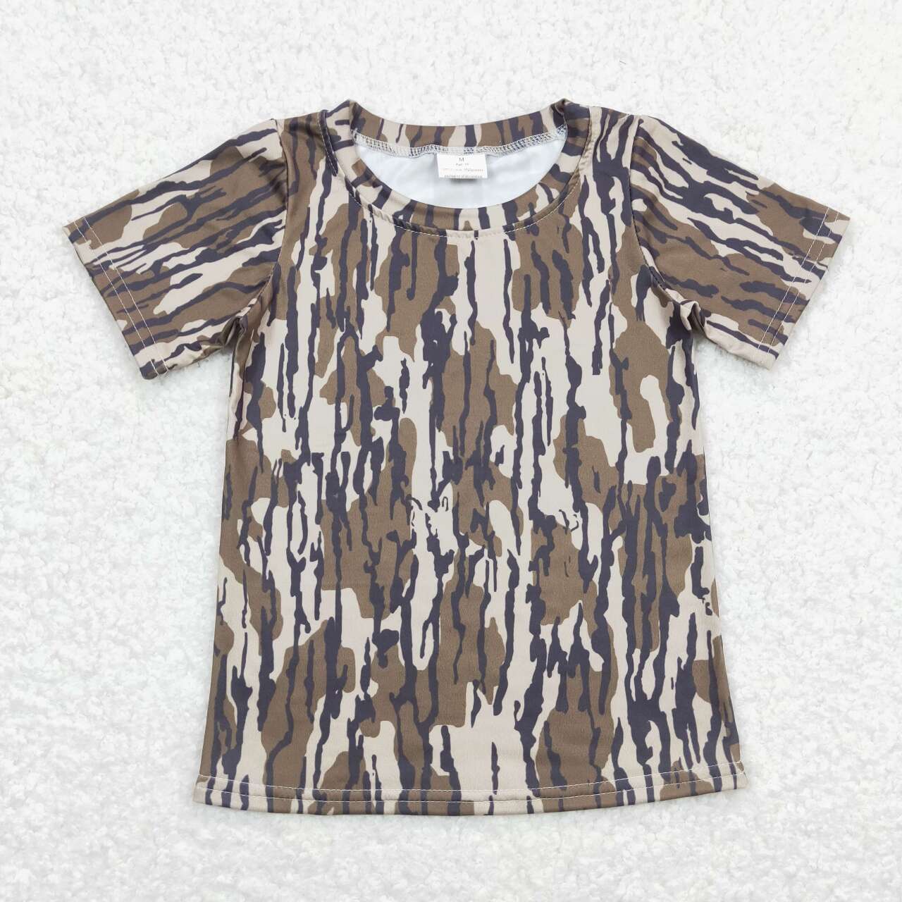 Baby Boys Camo Branches Short Sleeve Tee Shirts Tops