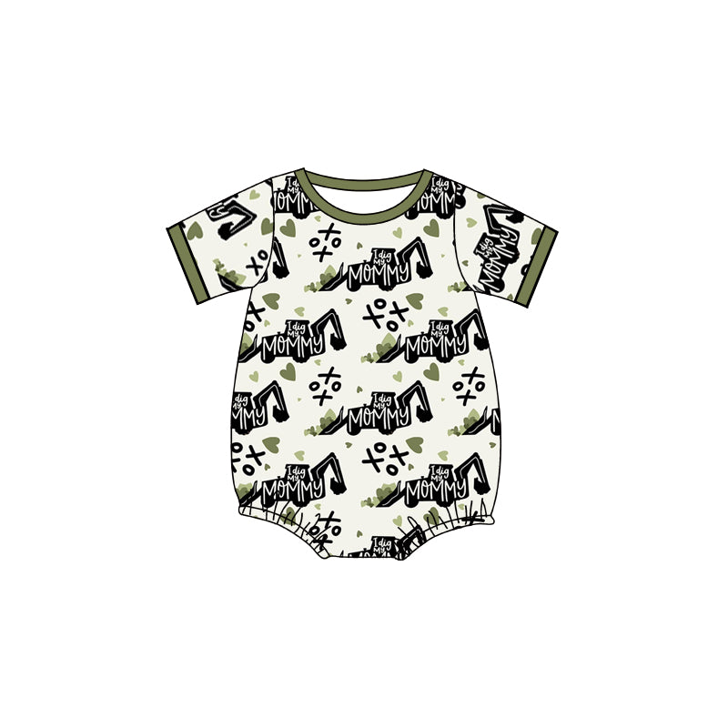 Baby Infant Boys Mommy Short Sleeve Rompers preorder(moq 5)