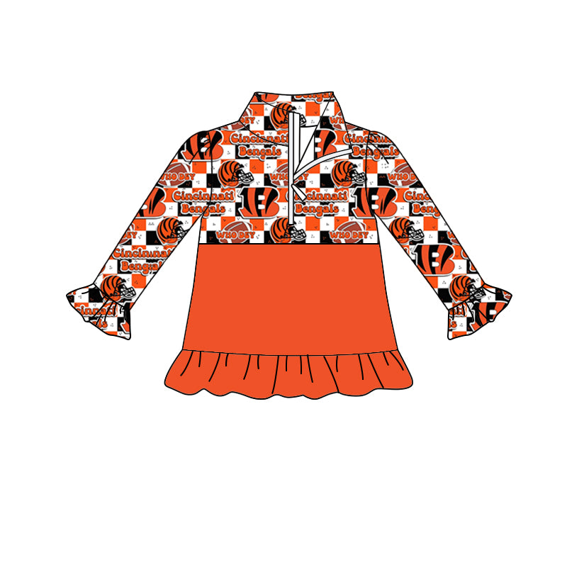 Baby Girls Team Orange 2 Pullover Jackets Tops preorder(moq 5)