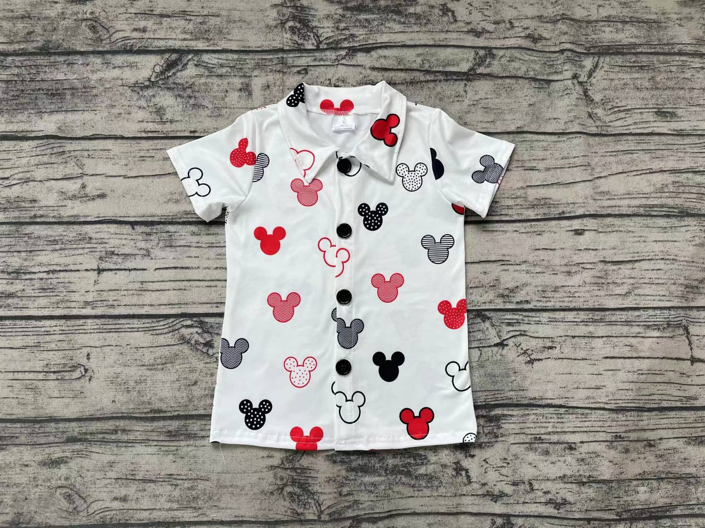 Baby Toddler Boys Cartoon Mouse Short Sleeve Tee Shirts Tops