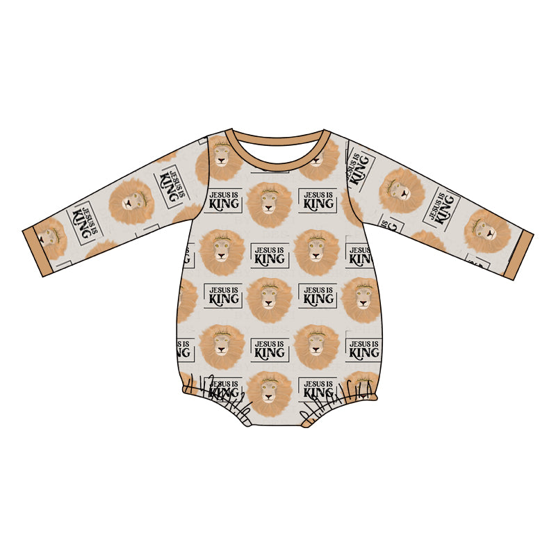 Baby Infant Boys Lion Long Sleeve Rompers preorder(moq 5)