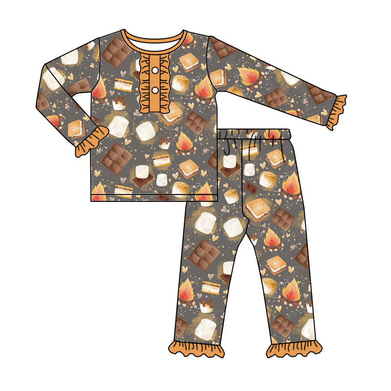 Baby Girls S'more Jesus Top Pants Pajamas Clothes Preorder(moq 5)