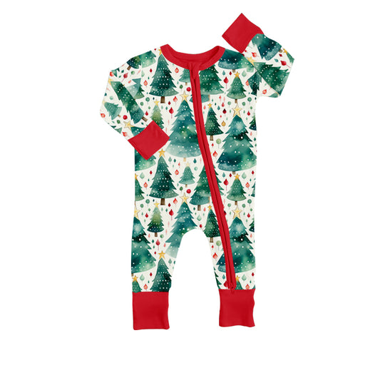 Baby Infant Kids Christmas Tree Long Sleeve Rompers preorder(moq 5)