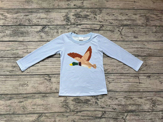 Baby Boys Hunting Duck Stripes Long Sleeve Shirts Tops