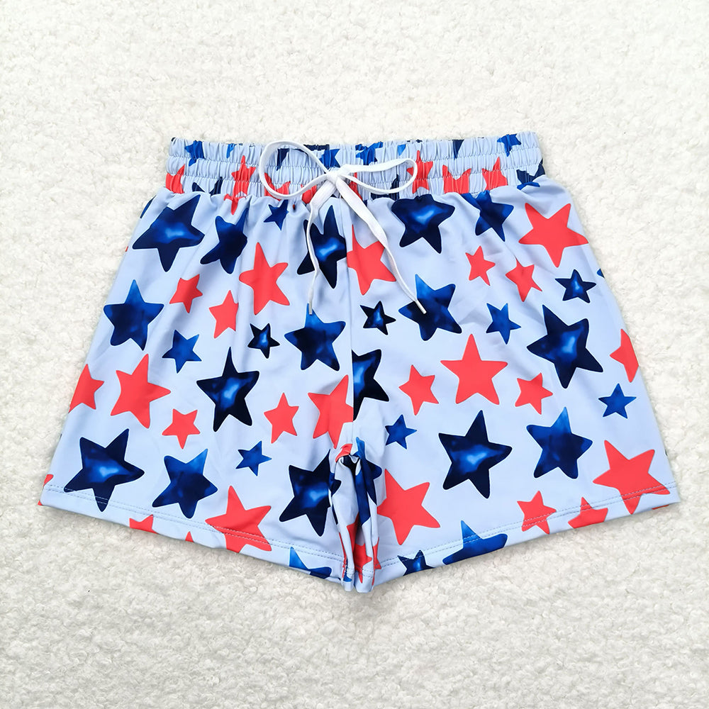 Baby Boys Summer Blue Stars Trunks Swimsuits Swimwear