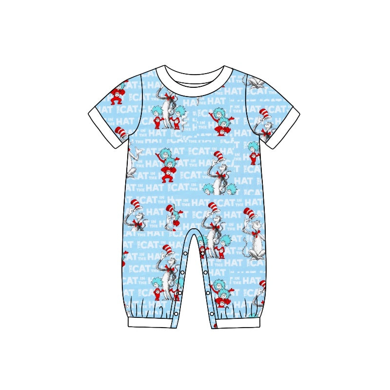 Baby Toddler Boys Dr Reading Hat Short Sleeve Rompers preorder(moq 5)