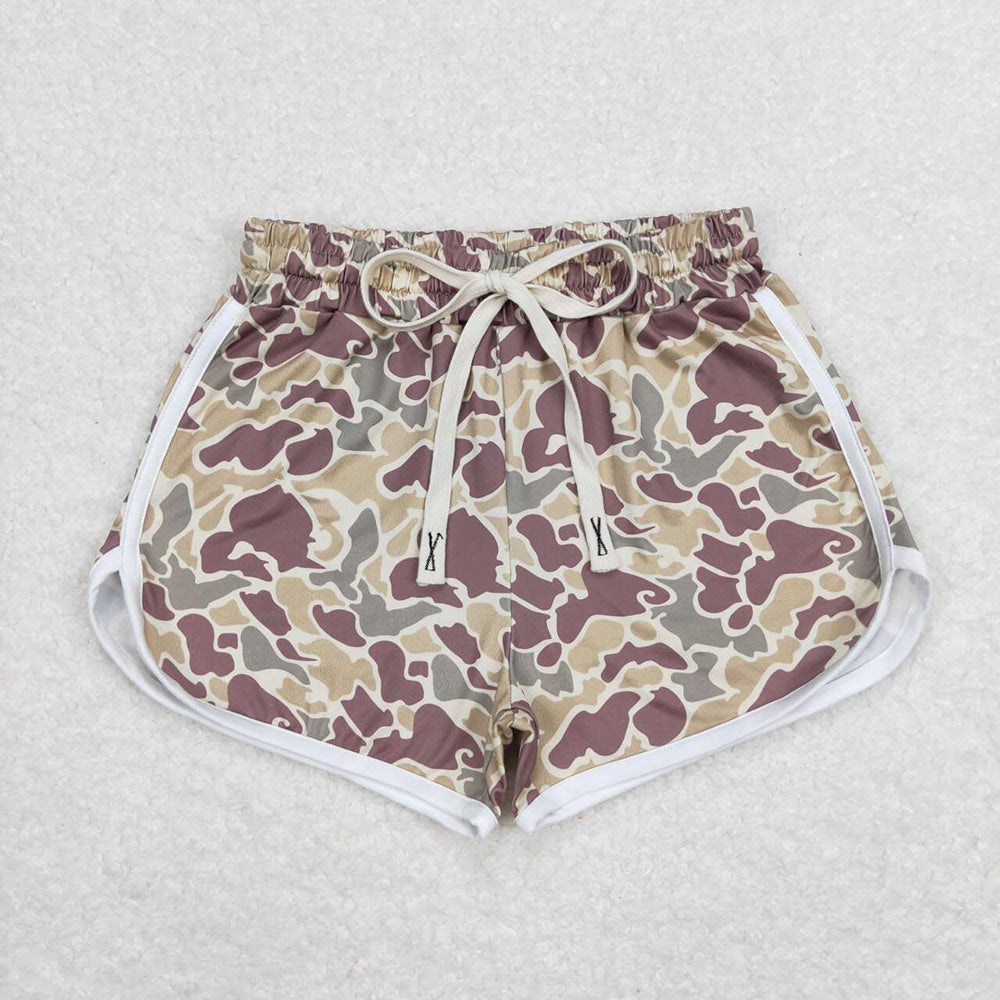Baby Girls Green Camo Summer Shorts