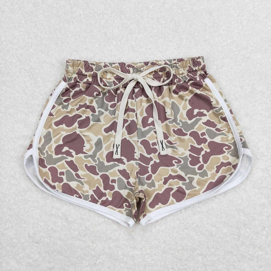 Baby Girls Green Camo Summer Shorts