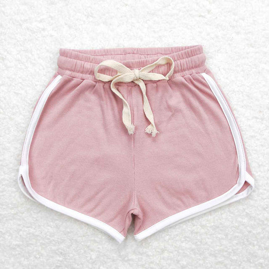 Baby Girls Light Pink Color Summer Sports Design Shorts