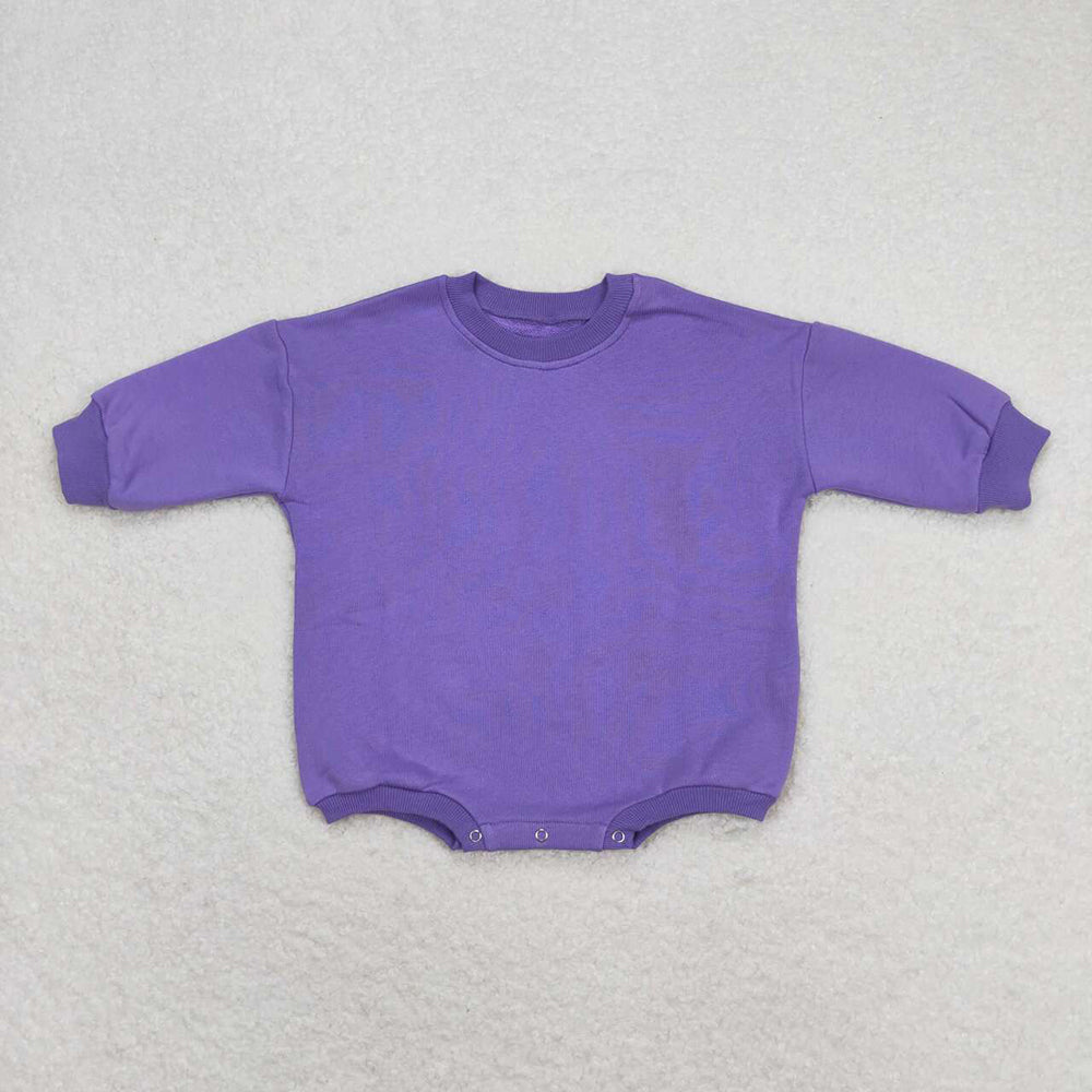 Baby Girls Thick Purple Long Sleeve Romper Sweaters