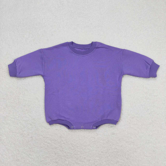 Baby Girls Thick Purple Long Sleeve Romper Sweaters