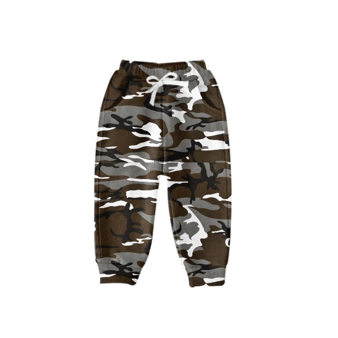 Baby Boys Grey Camo Leaves Pockets Pants preorder(moq 5)