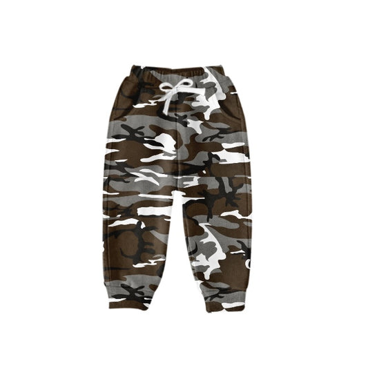 Baby Boys Grey Camo Leaves Pockets Pants preorder(moq 5)