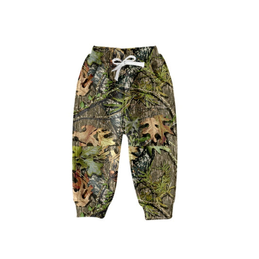 Baby Boys Brown Camo Leaves Pockets Pants preorder(moq 5)