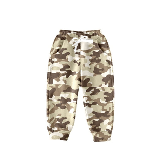 Baby Boys Light Brown Camo Pockets Pants preorder(moq 5)