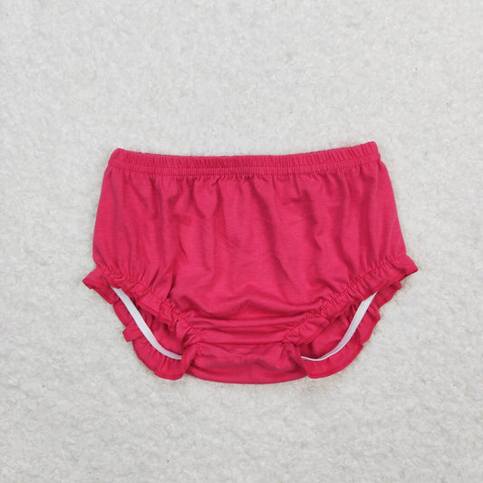 Baby Girls Dark Pink Elastic Bummies Bloomers