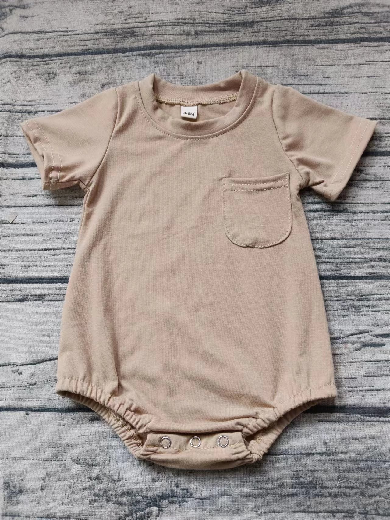 Baby Boys Pocket Sleeve Pocket Rompers preorder(moq 5)