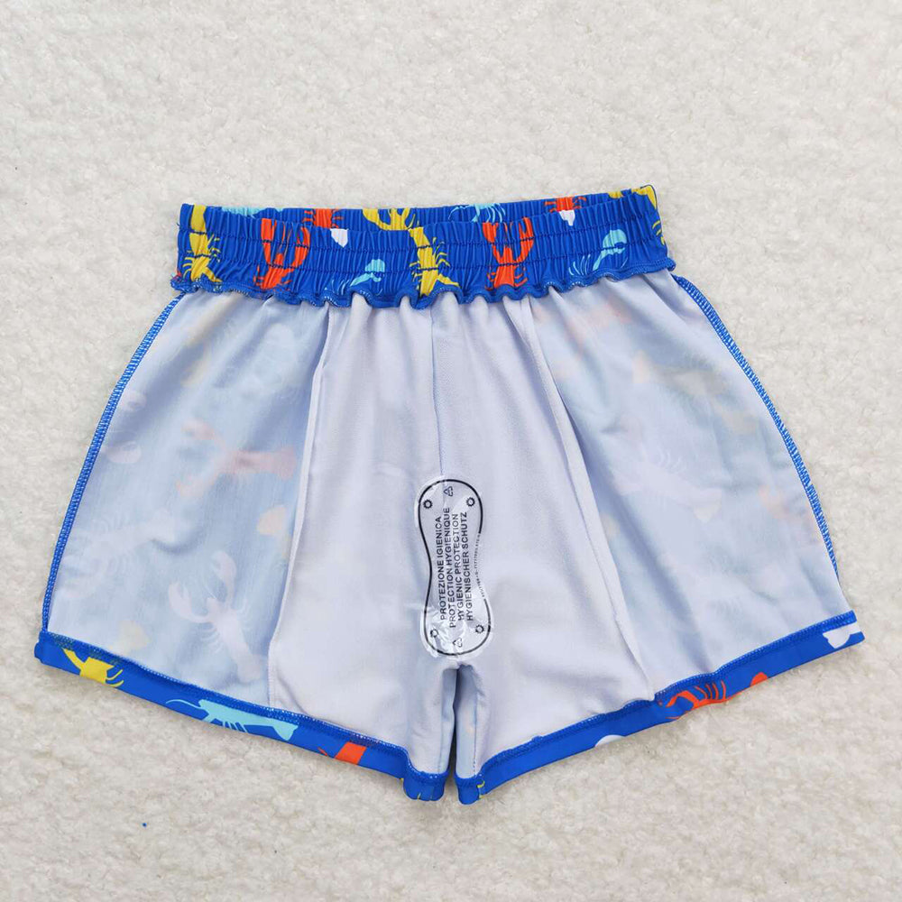 Baby Boys Summer Colorful Crawfish Trunks Swimsuits Swimwear