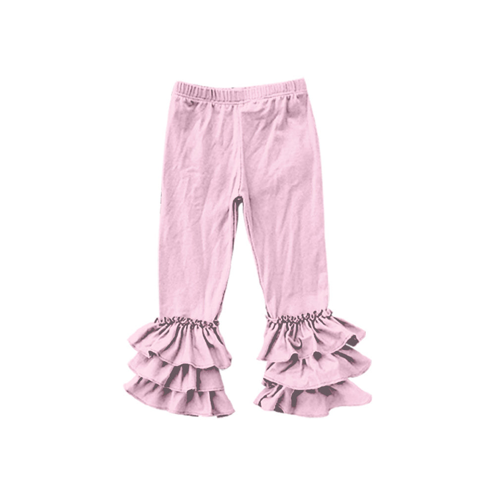 Baby Girls Pink Triple Ruffle Pants preorder(moq 5)