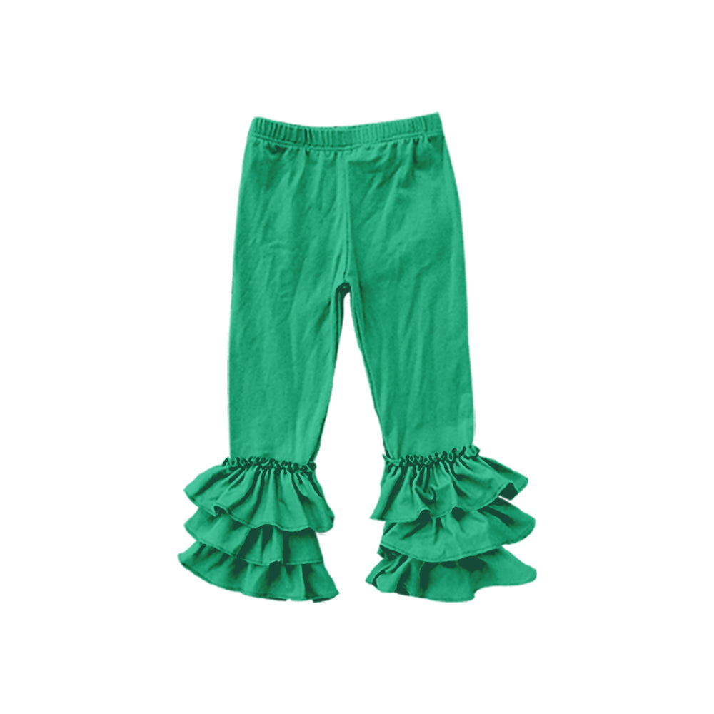 Baby Girls Green Triple Ruffle Pants preorder(moq 5)