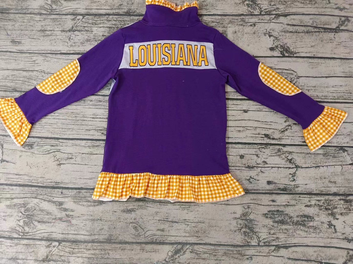 Baby Girls Team Purple Tiger Pullover Shirt Tee Shirts preorder(moq 5)