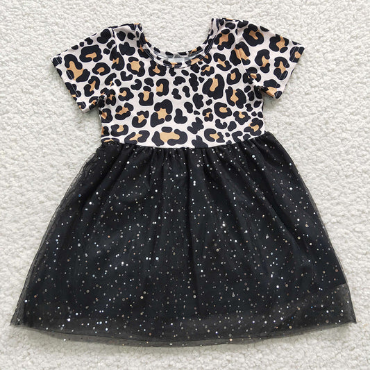 Baby Girls Leopard Tutu Knee Length Dresses