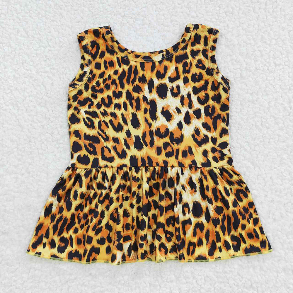 Baby Girls Leopard Sleeveless Top Shirts