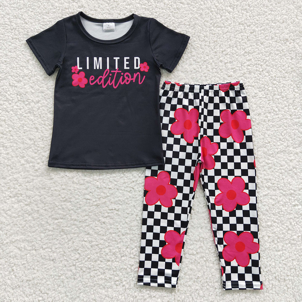 Baby Girls Limited Edition Check Pants Clothes Sets