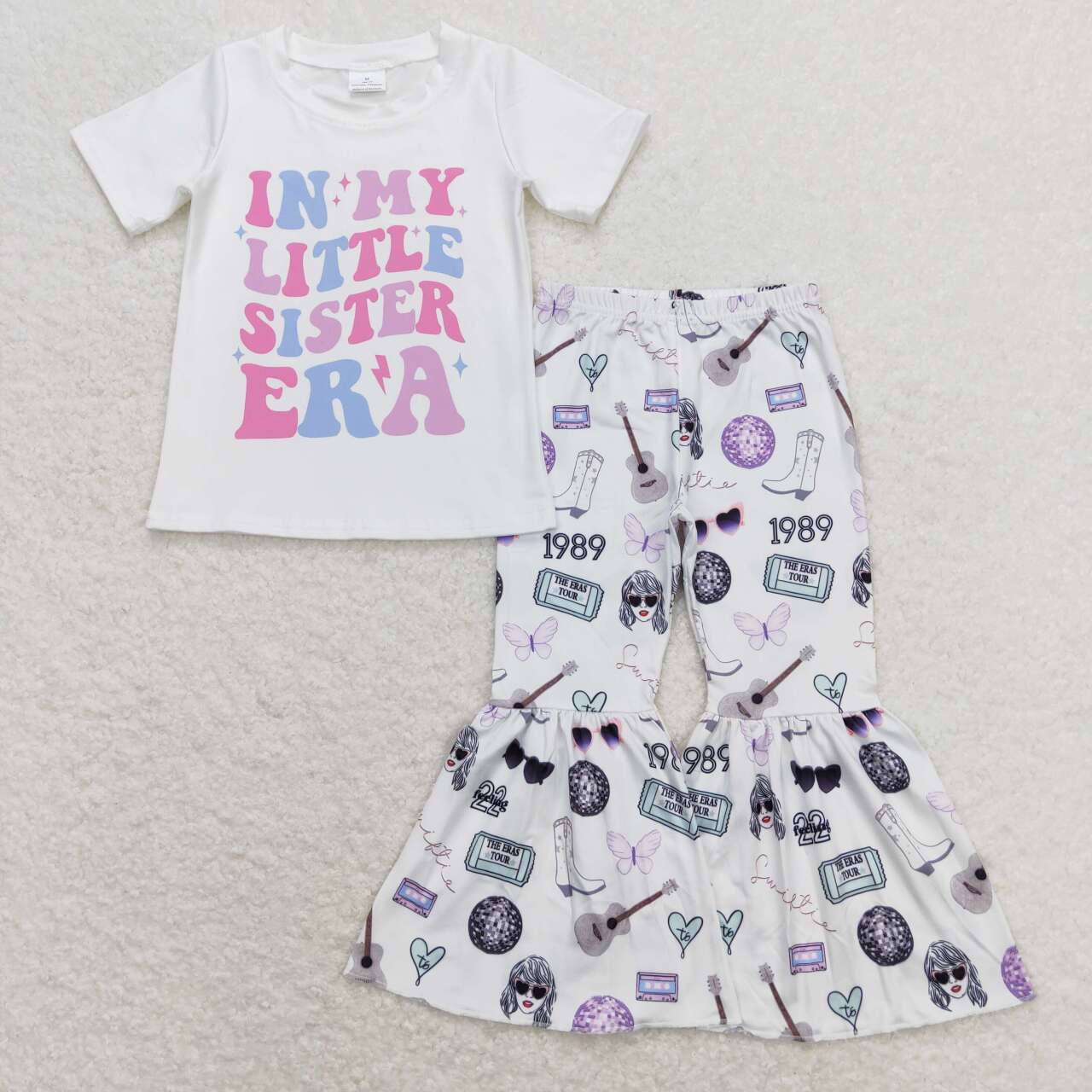 Baby Girls In My Little Sister Era Top Bell Pants Clothes Sets