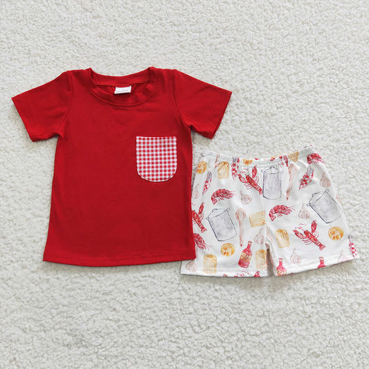 Baby Boys Crawfish Summer Shorts Sets