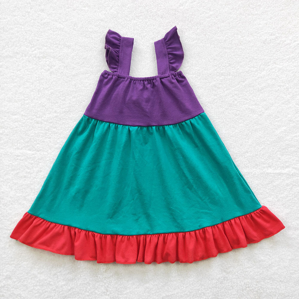 Baby Girls Green Bow Summer Knee Length Dresses