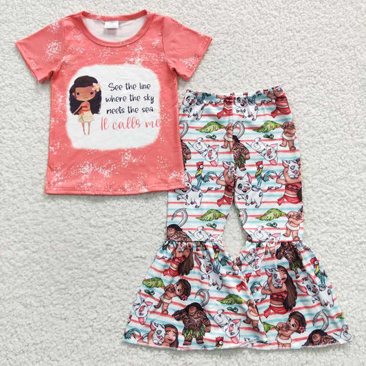 Baby Girls Pig Bell Pants Clothes Sets