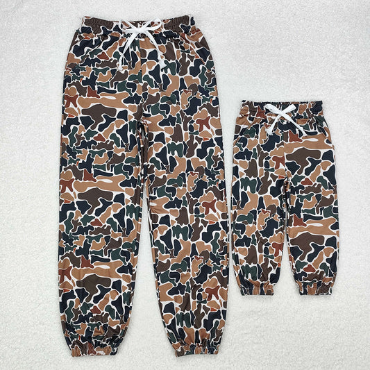 Mommy and Me Baby Kids Brown Camouflage Southern Bottoms Pants