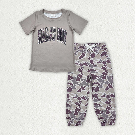 Sibling Baby Mama's Boy Top Pocket Jogger Pants Outfits Sets