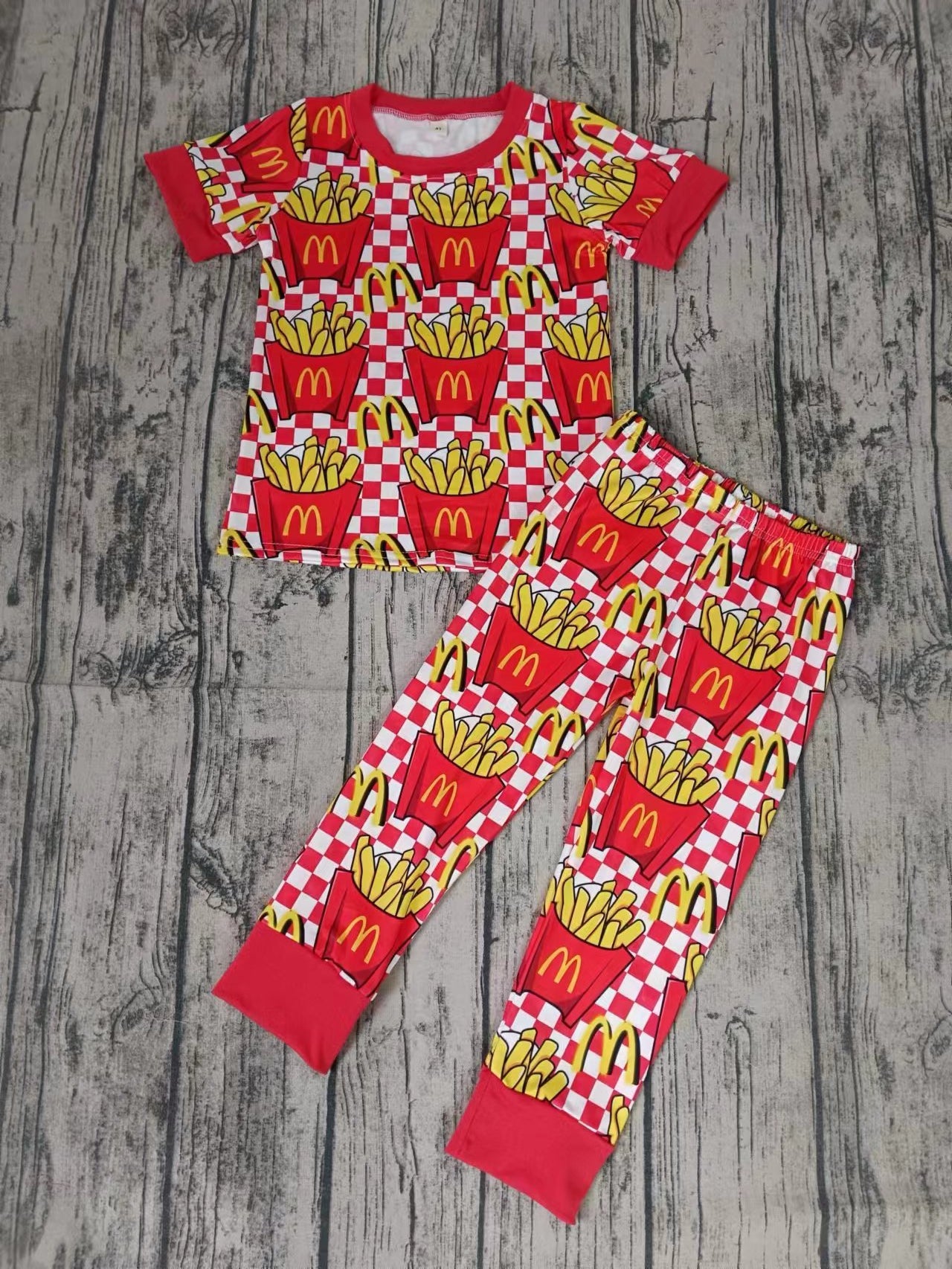 Baby Kids Chips Shirt Pants Pajamas Clothes Sets preorder (moq 5)