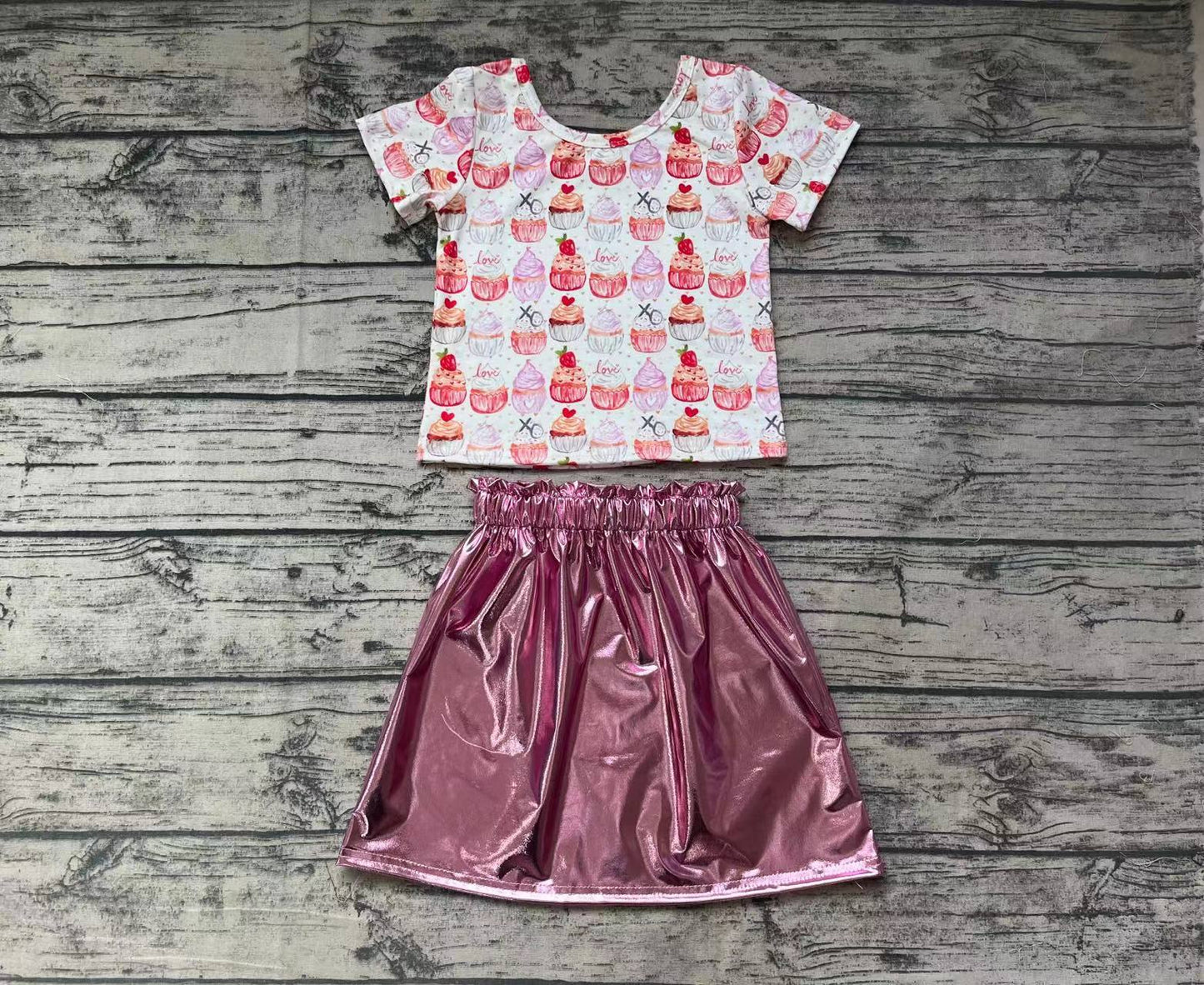 Baby Girls Cupcake Skirt Clothes Sets