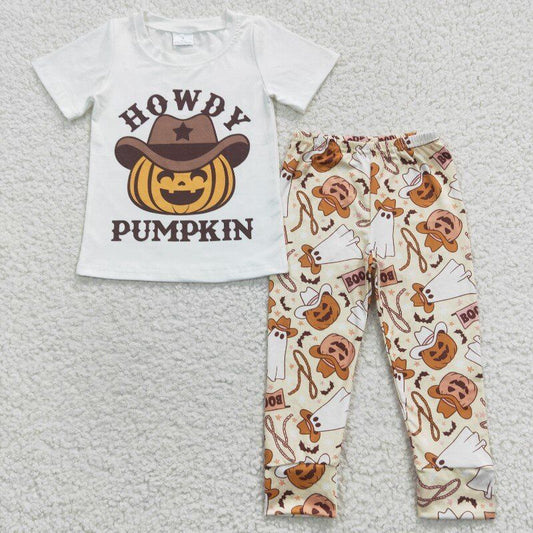 Baby Boys Howdy Pumpkin Pants Clothes Sets