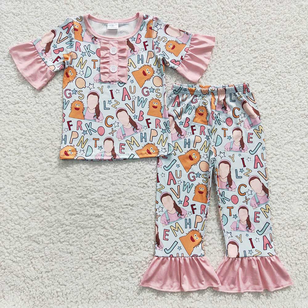 Baby Girls Teacher Pajamas Pants Clothes Sets