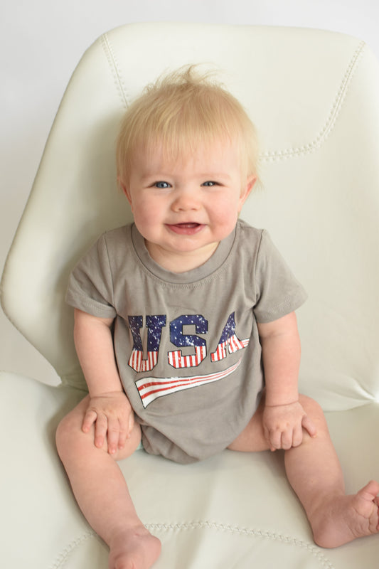 Baby Kids USA Short Sleeve Rompers