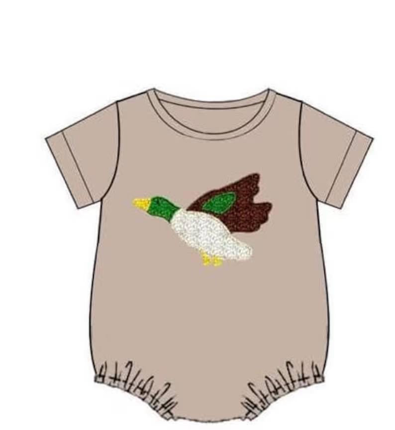 Baby Infant Kids Duck Short Sleeve Rompers preorder(moq 5)