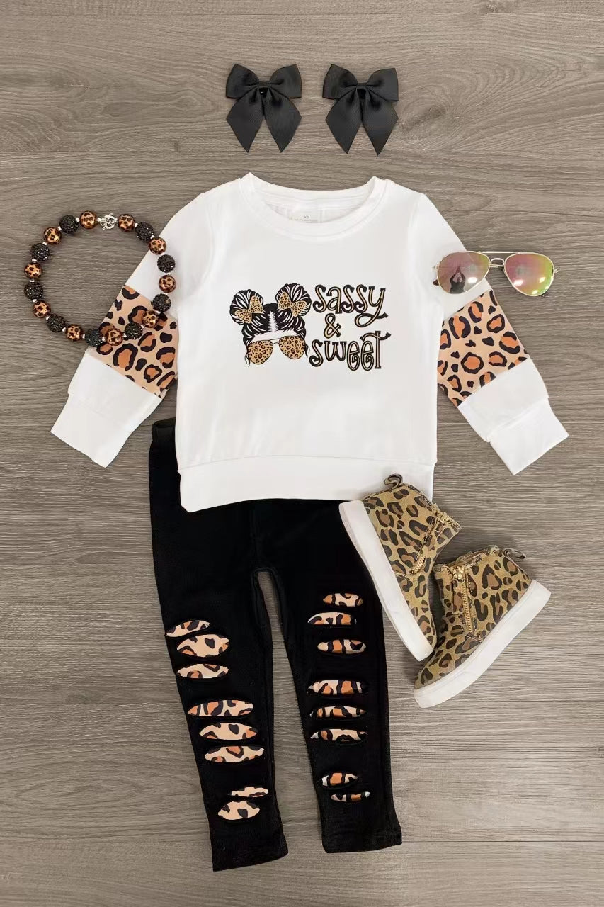 Baby Girls Sassy Sweet Top Legging Clothes Sets preorder(moq 5)