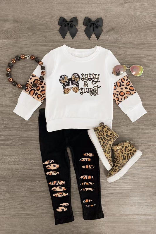 Baby Girls Sassy Sweet Top Legging Clothes Sets preorder(moq 5)