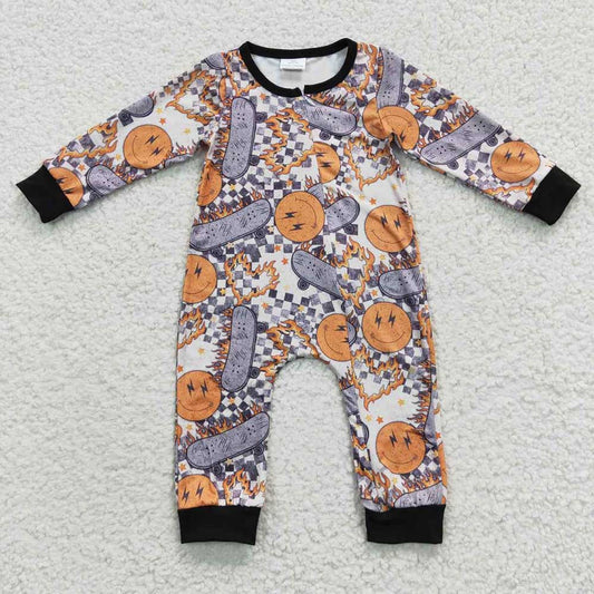 Baby Kids Smile Zip Rompers