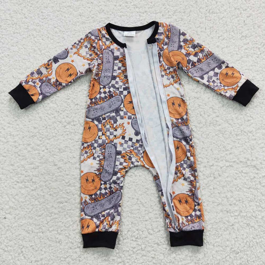 Baby Kids Smile Zip Rompers